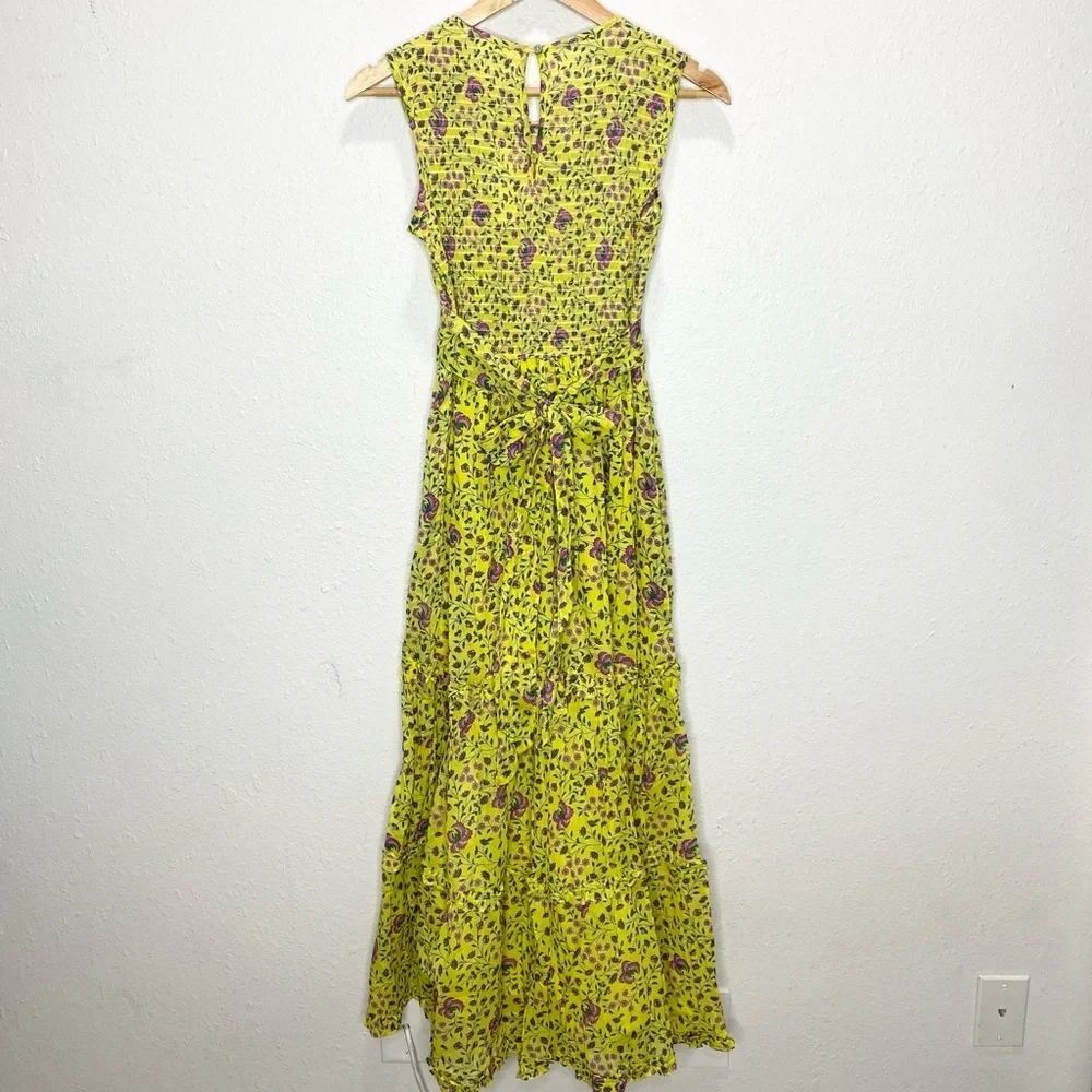 Banjanan Iris Maxi Dress In Floral Honey Small NWT
